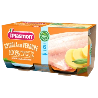 Plasmon Omogeneizzato Di Pesce Spigola Con Verdure 2x80g