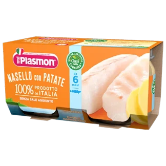 Plasmon Omogeneizzato Di Pesce Nasello Con Patate 2x80g