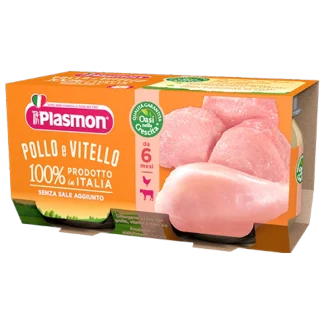 Plasmon Omogeneizzato Di Carne Vitello E Pollo 2x80g
