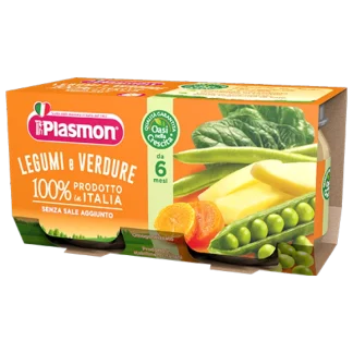 Plasmon Omogeneizzato Legumi E Verdure 2x80g