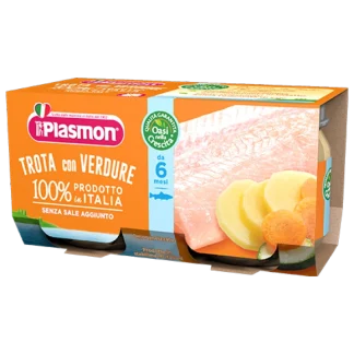 Plasmon Omogeneizzato Di Pesce Trota Con Verdure 2x80g