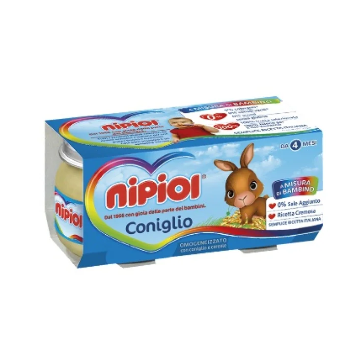 Nipiol Omogenizzato Coniglio E Cereali 120g 2 Pezzi