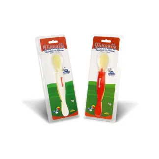 Sterilfarma® Monello Cucchiaio In Silicone Per Bambini Colore Bianco 1 Pezzo