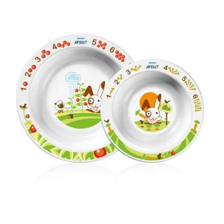 Philips Avent Set 2 Piatti Fondi Per Bimbi 6m+