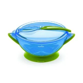 Nuvita Ciotola Con Coperchio E Cucchiaio Colore Blu