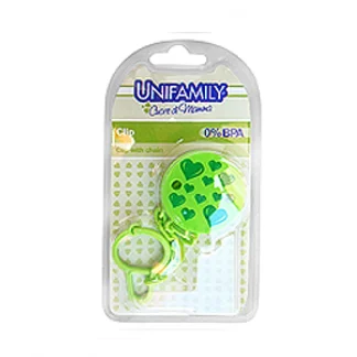 Unifamily Clip Con Catenella Verde 1 Pezzo