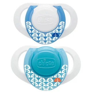Chicco Physio Ring Compact Succhietto Silicone Boy +12Mesi 2Succhietti