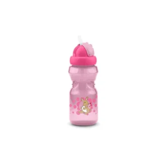 Nuvita Borraccia Con Cannuccia Colore Rosa 1 Pezzo