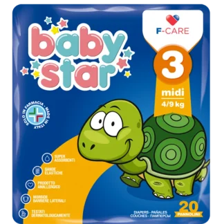 Baby Star Pannolini 3 Midi 4-9kg 20 Pezzi