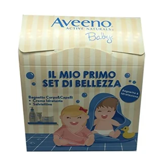 Aveeno Il Mio Primo Set Di Bellezza Bagnetto + Crema Idratante + Salviettine