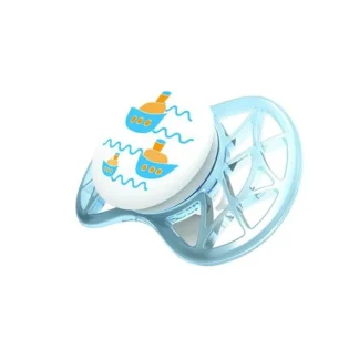 Nuvita Succhietto Air con Tettarella Simmetrica 6+ Mesi Blu