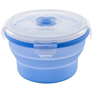 Nuvita Contenitori Silicone Chiusura Ermetica 230ml Colore Blu