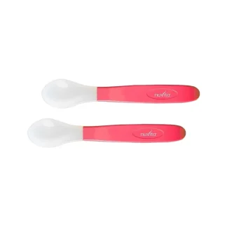 Nuvita Set 2 Cucchiai In Silicone Rosa