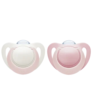 Nuk Succhietto In Silicone Colore Rosa 0-6M 2 Pezzi