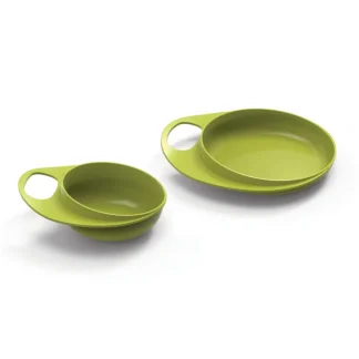 Nuvita Easy Eating Set Piatto E Ciotola Colore Verde