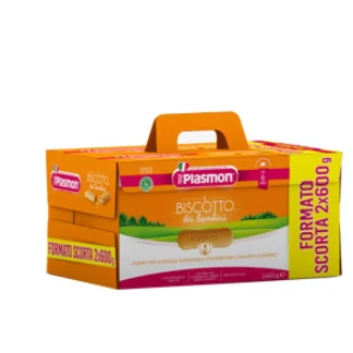 Plasmon Biscotto Formato Scorta 2x600g