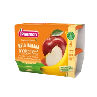 Plasmon Sapori Di Natura Omogeneizzato Banana E Mela 2x104g