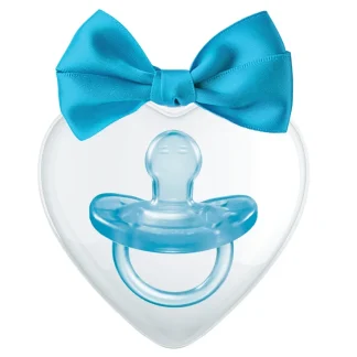 Chicco Gommotto+clip Boy 0-6 Silicone Bimbo