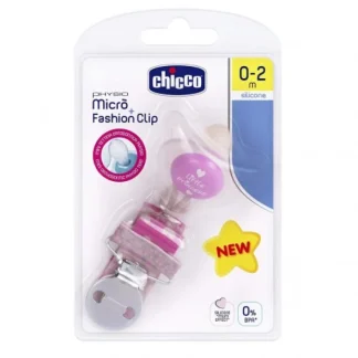 Chicco Micrò Succhietto Con Clip Girl 0-2m Colore Rosa