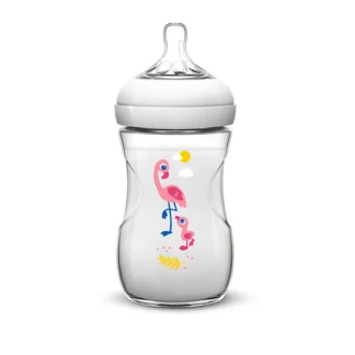Philips Avent Biberon Naturale Anti-Colica Disegno Fenicottero 260ml