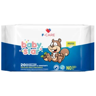 Baby Star Salviettine Detergenti E Idratanti 20 Pezzi