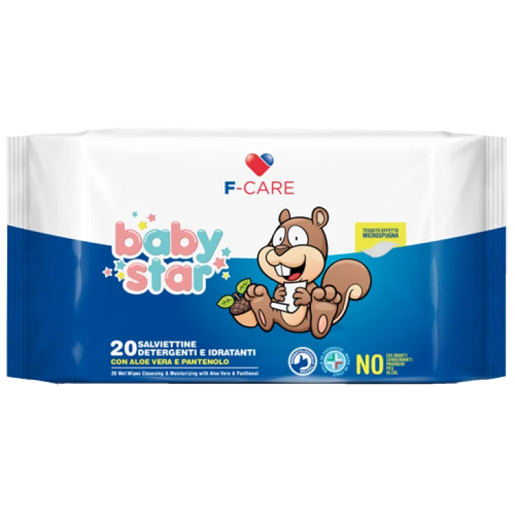 Baby Star Salviettine Detergenti E Idratanti 20 Pezzi