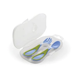 Nuvita Set Posate con Astuccio Blu