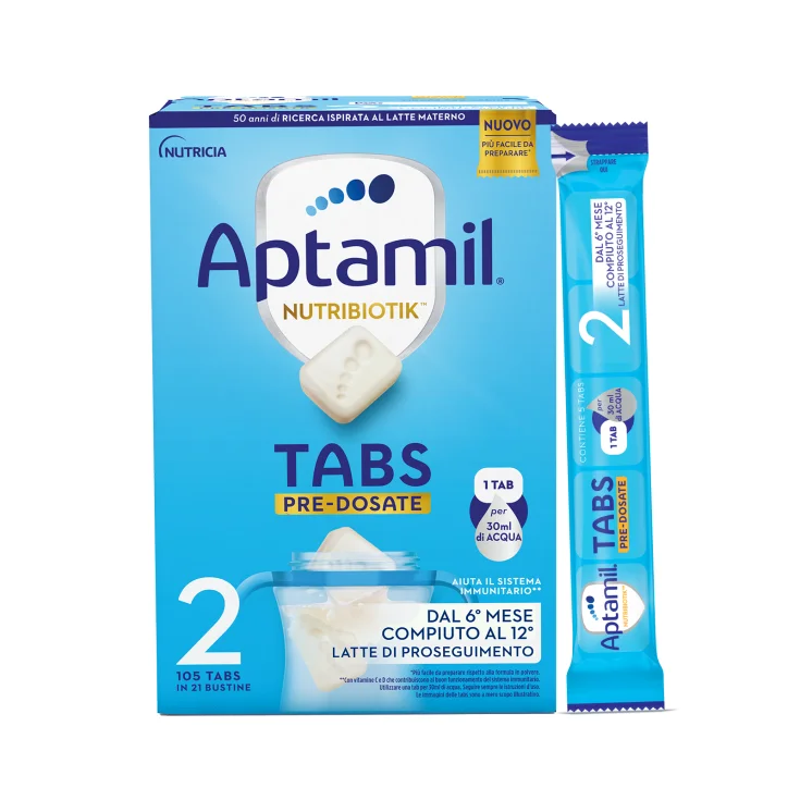 Aptamil® Nutribiotik® Tabs Pre-Dosate 2 Nutricia 21 Bustine