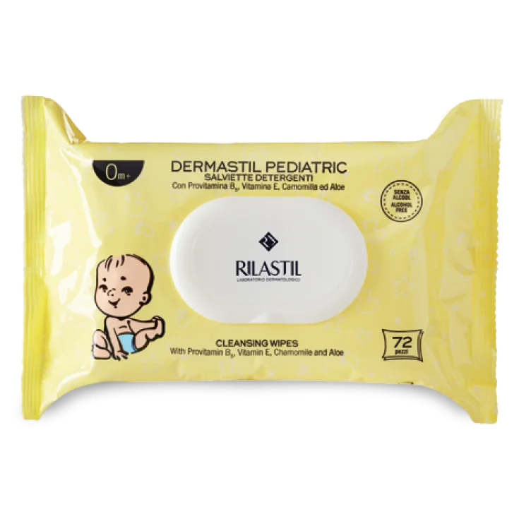 Dermastil Pediatric Salviette Detergenti Rilastil® 72 Pezzi