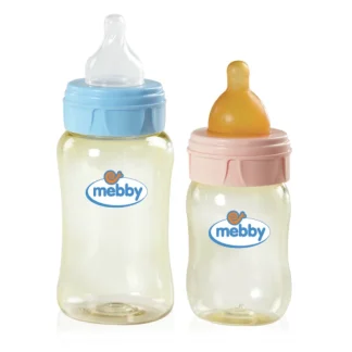 MEBBY Biberon PES SILICONE ROSA 150ml