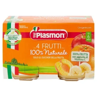 Omogeneizzato 4 FRUTTI Plasmon® 2X80G