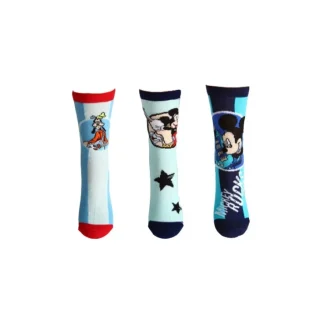 Confezione 3pz calza corta calzino bimbo bambino Disney Mickey 31-34