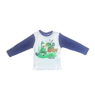 T-shirt maglia maglietta bimbo bambino The Good Dinosaur Disney blu 3A