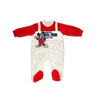 Tuta tutina ciniglia bimbo neonato Ellepi Disney baby Mickey rosso grigio 1 m