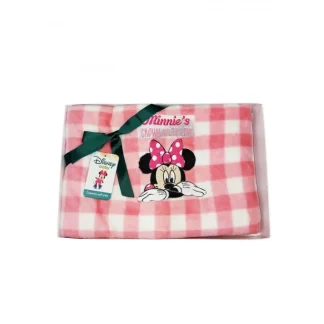 Copertina coperta pile culla carrozzina bimba neonato Disney baby Minnie rosa TU