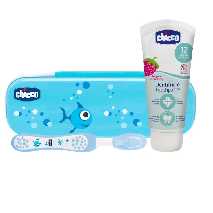 Set Primi Dentini Azzurro 12m+ Chicco® 2 Parti