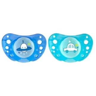 Succhietto Chicco Al Silicone Physio Air 12 M Blu 2