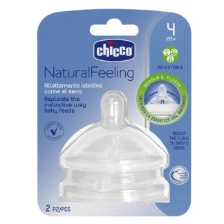 Tettarella NaturalFeeling 4m+ (Flusso Regolare) Chicco® 2 Pezzi