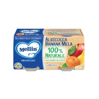 Albicocca Banana Mela Mellin 2x100g