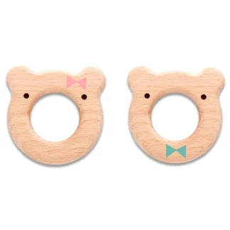 Anello Dentizione Legno Azzurro Suavinex 1 Massaggiagengive