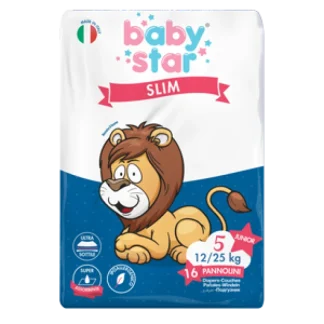 BabyStar Slim Taglia 5 (12/25Kg) 16 Pannolini