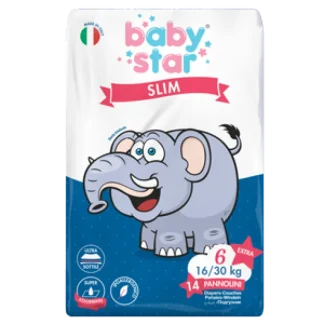 BabyStar Slim Extra Large TG 6 (16-30Kg) 14 Pannolini