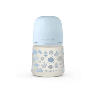 Memories Biberon 150ml + SX Pro Tettarella Simmetrica Flusso Lento +0M Azzurro