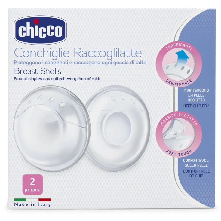 Conchiglie Raccoglilatte Chicco 2 Pezzi