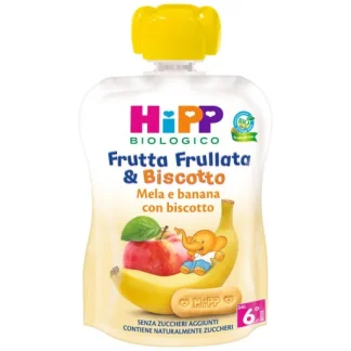 Frutta Frullata & Biscotto HiPP Biologico Mela Banana 90g