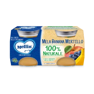 Mela Banana Mirtillo Mellin 2x100g