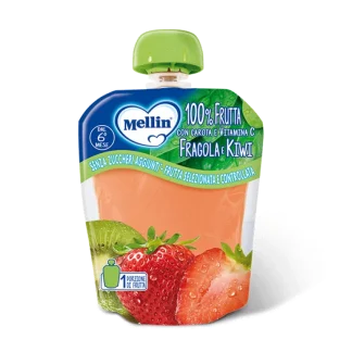 Merenda 100% Fragola Kiwi Mellin 90g