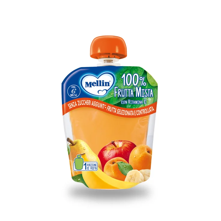 Merenda 100% Frutta Mista Mellin 90g