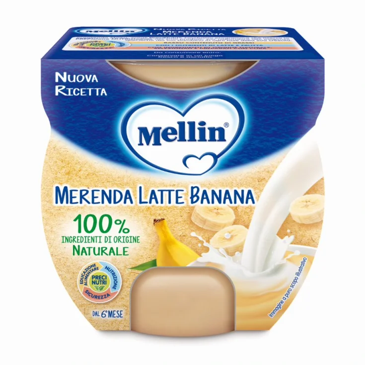 Merende Latte Banana Mellin 2x100g