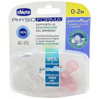 PhysioForma® 0-2M in Silicone Tonalità Rosa Chicco 2 Pezzi